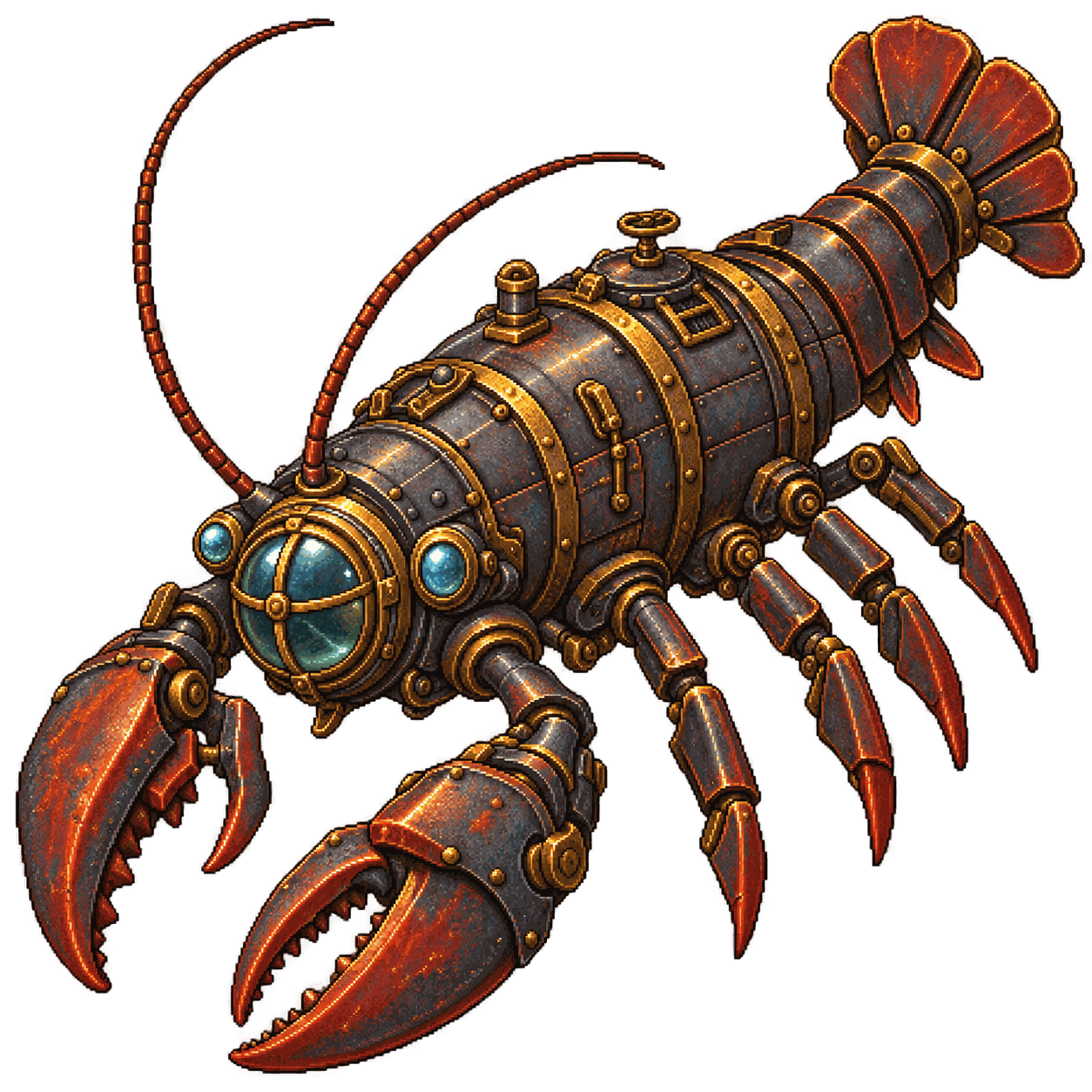 Static high-resolution pixel-art illustration of Apparatus of the Crab.