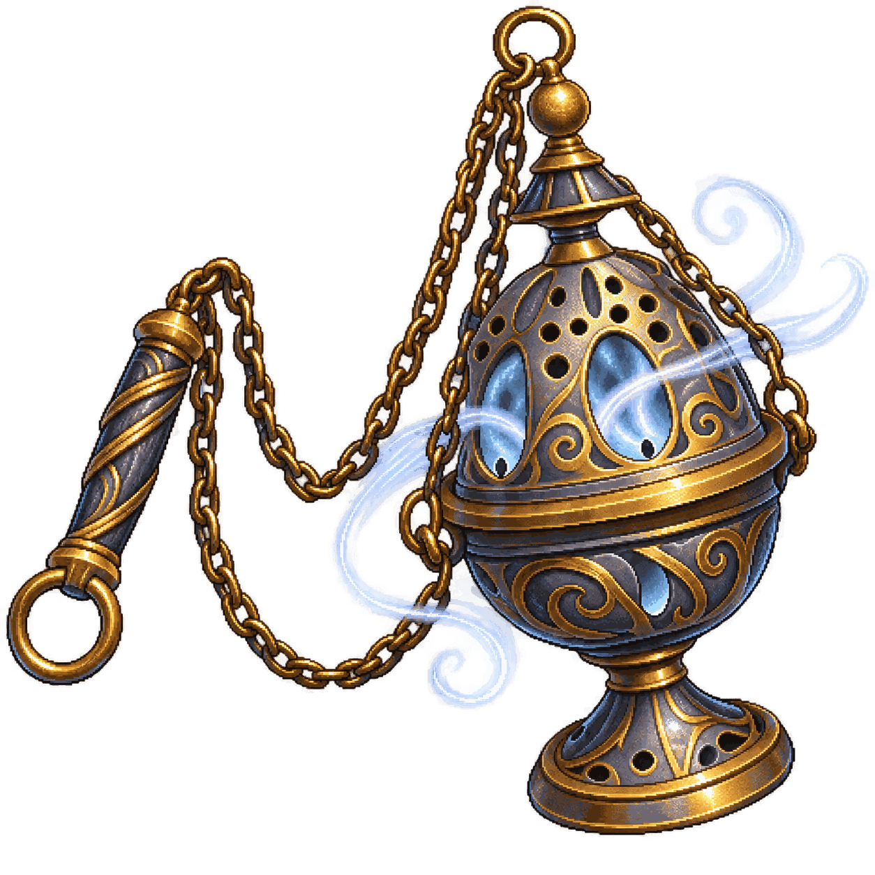Static high-resolution pixel-art illustration of Censer of Controlling Air Elementals.