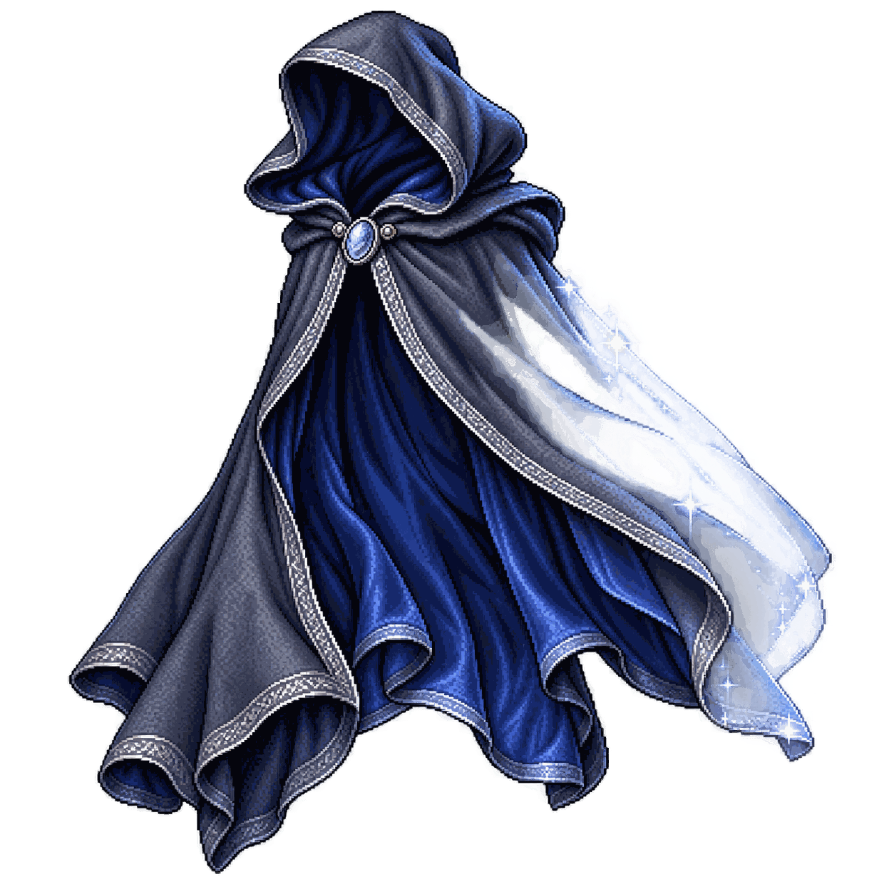 Static high-resolution pixel-art illustration of Cloak of Invisibility.