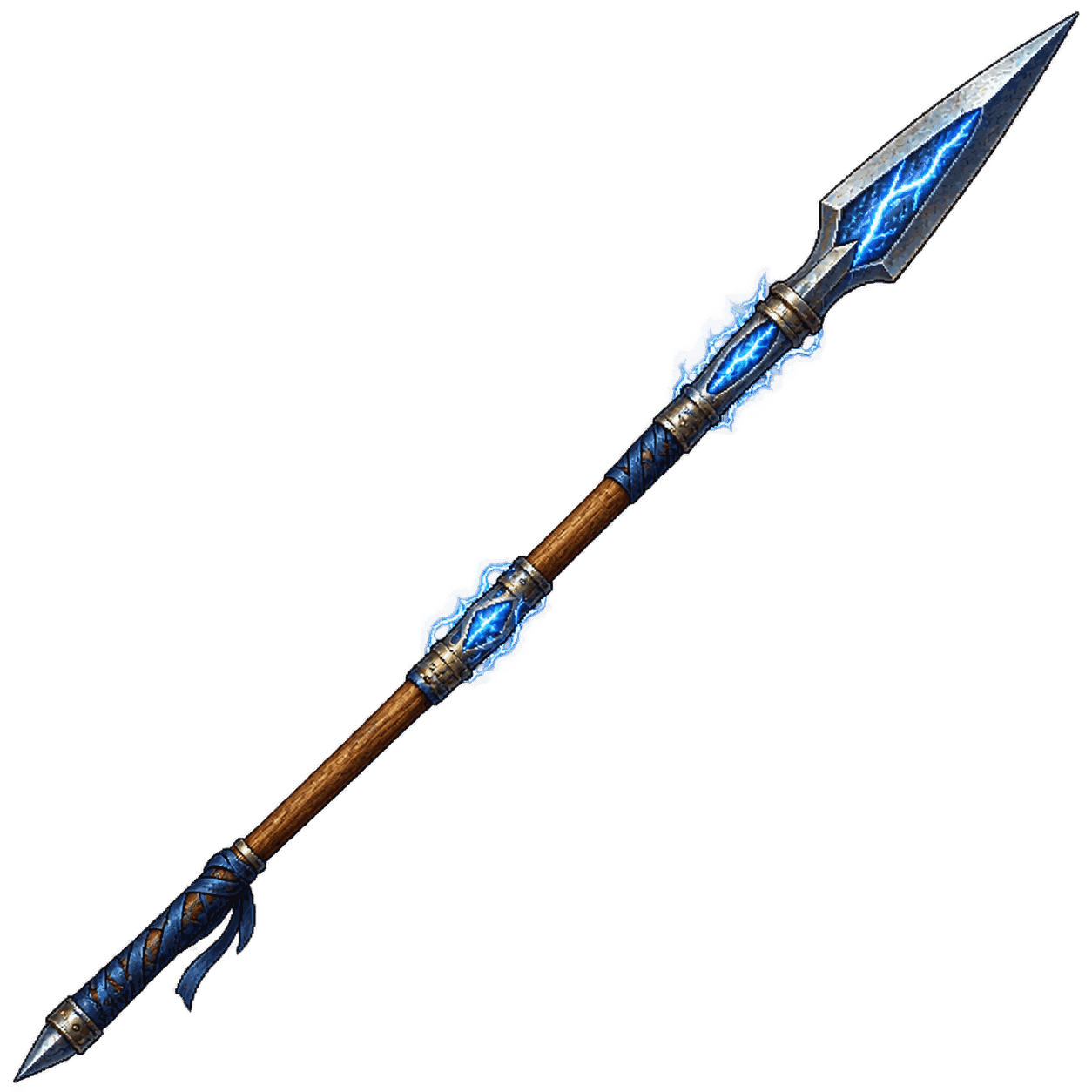 Static high-resolution pixel-art illustration of Javelin of Lightning.