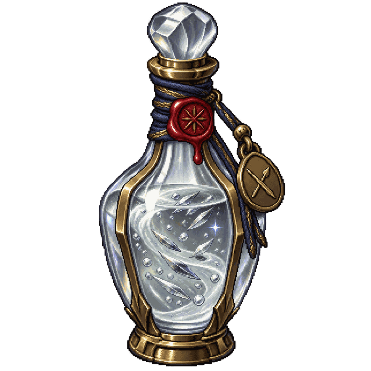 Static high-resolution pixel-art illustration of Oil of Sharpness.