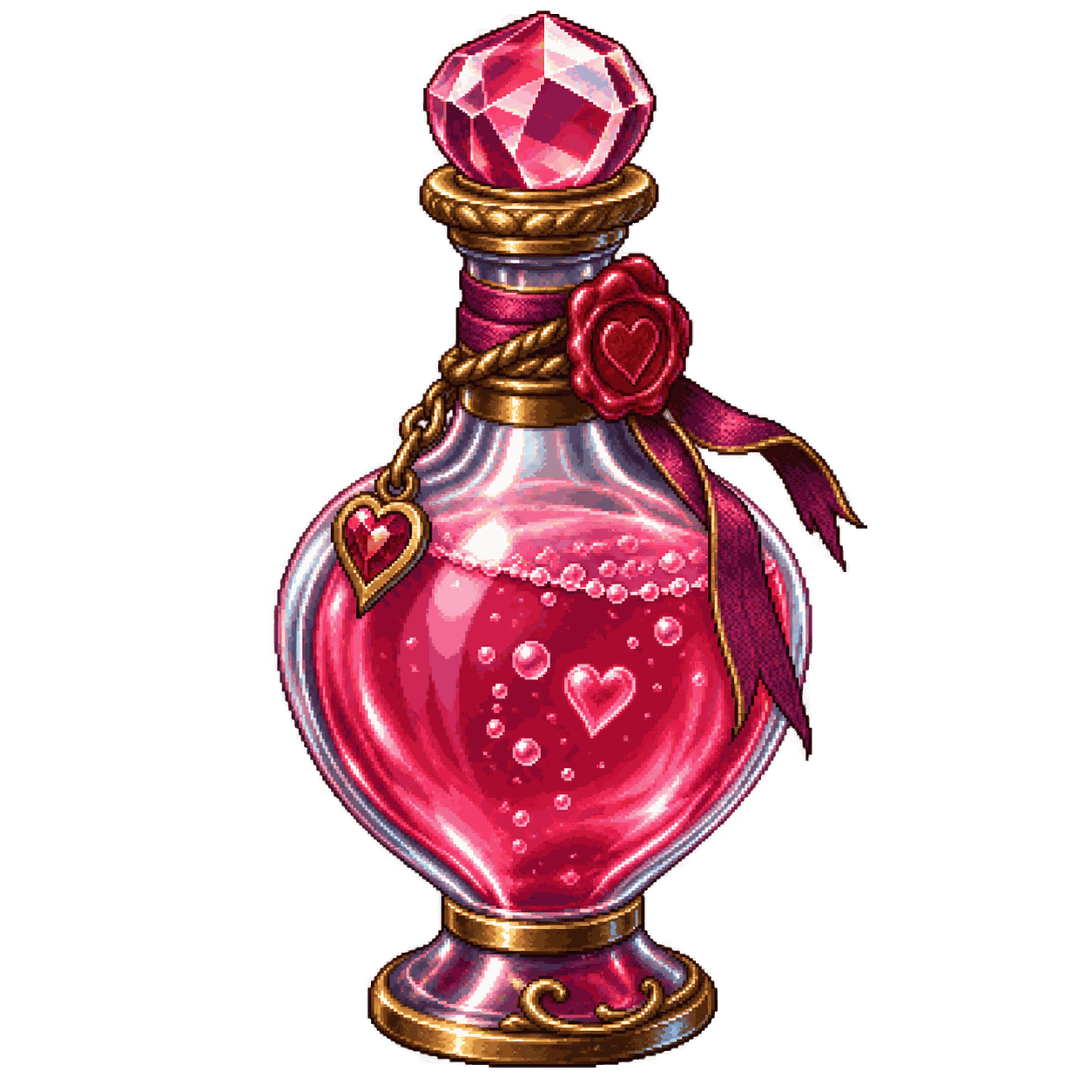 Static high-resolution pixel-art illustration of Philter of Love.