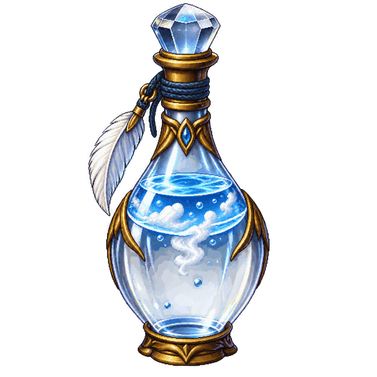 Static high-resolution pixel-art illustration of Potion of Flying.