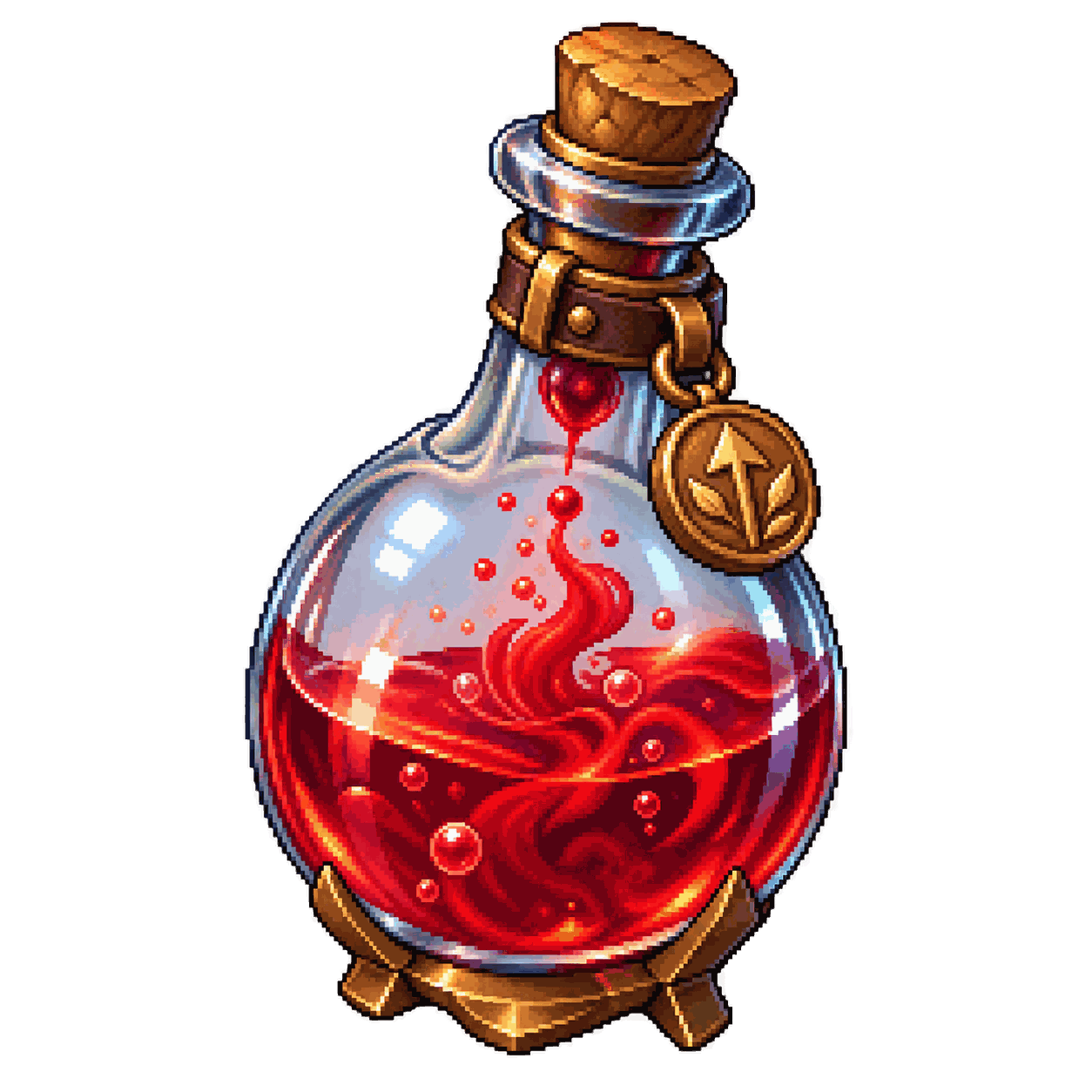 Static high-resolution pixel-art illustration of Potion of Growth.
