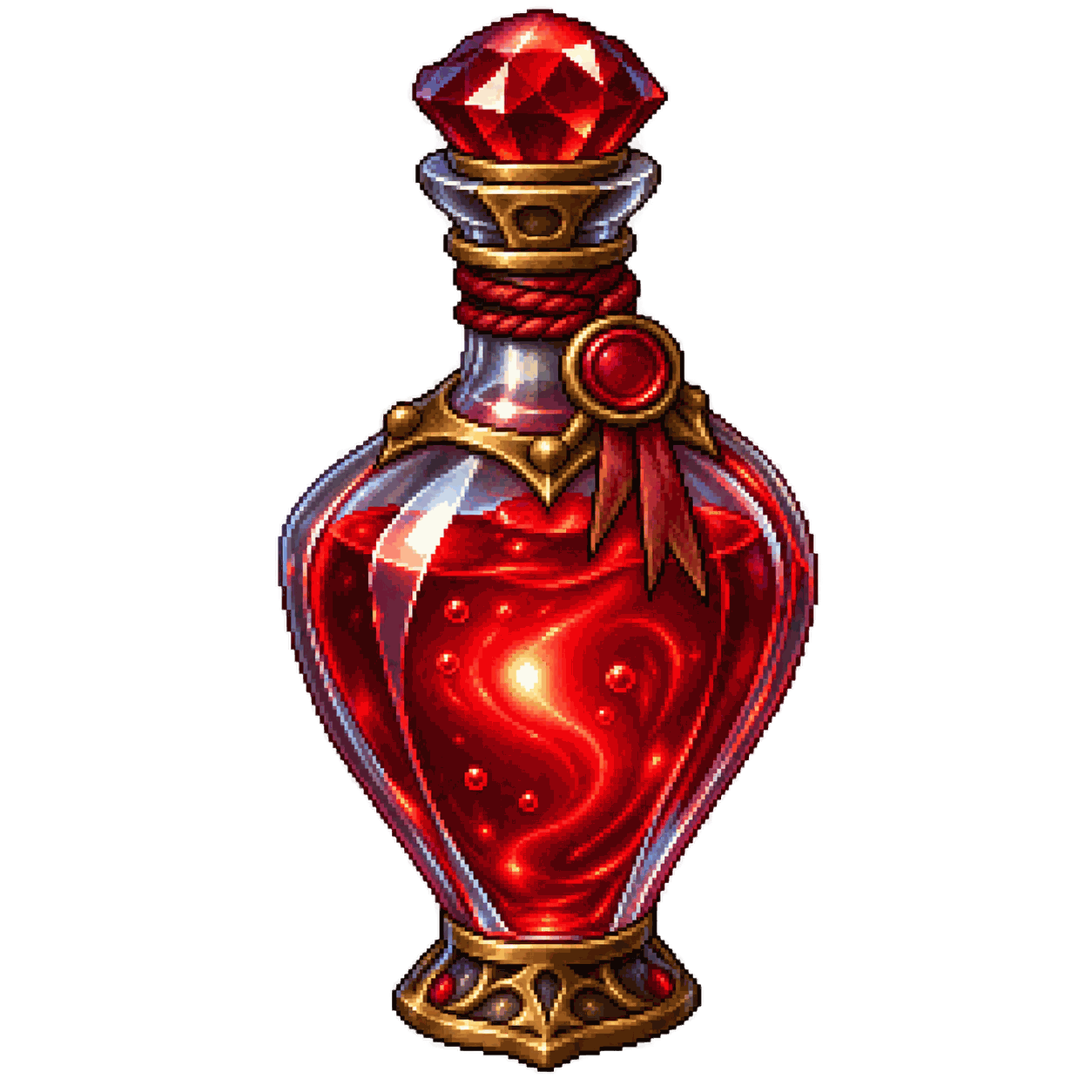 Static high-resolution pixel-art illustration of Potion of Vitality.