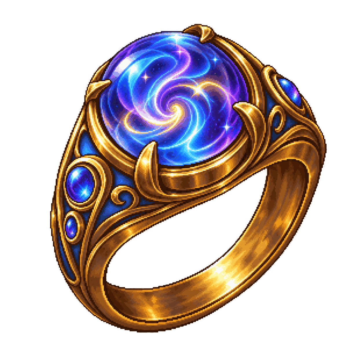 Static high-resolution pixel-art illustration of Ring of Spell Storing.