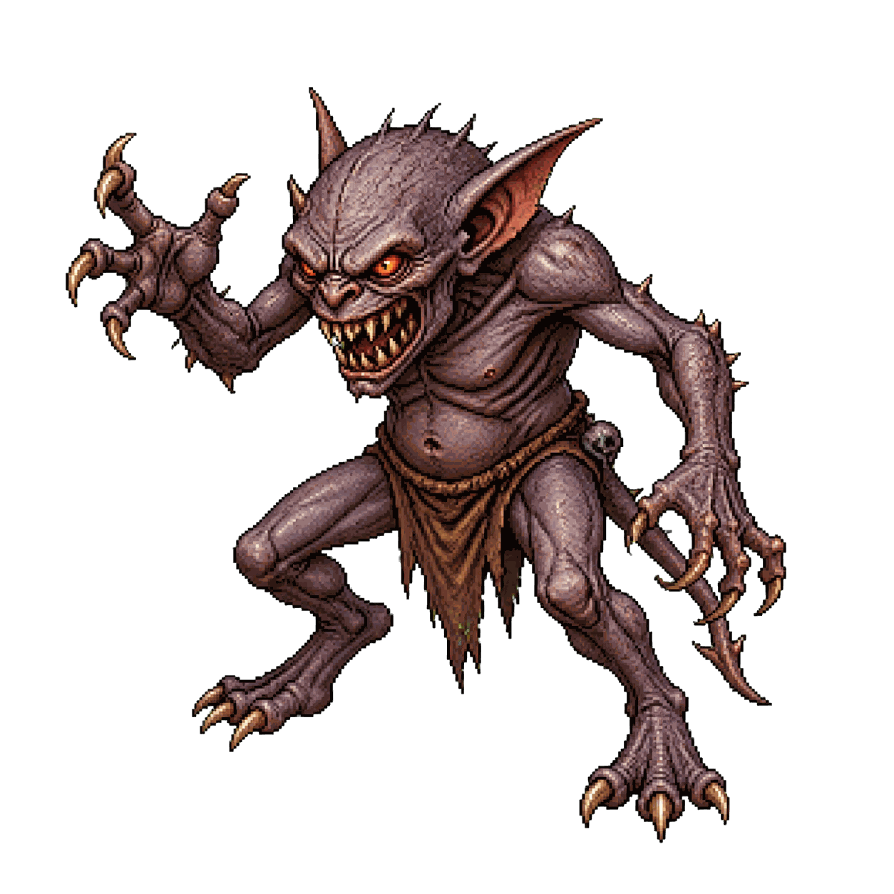 Static high-resolution pixel-art portrait of Dretch.