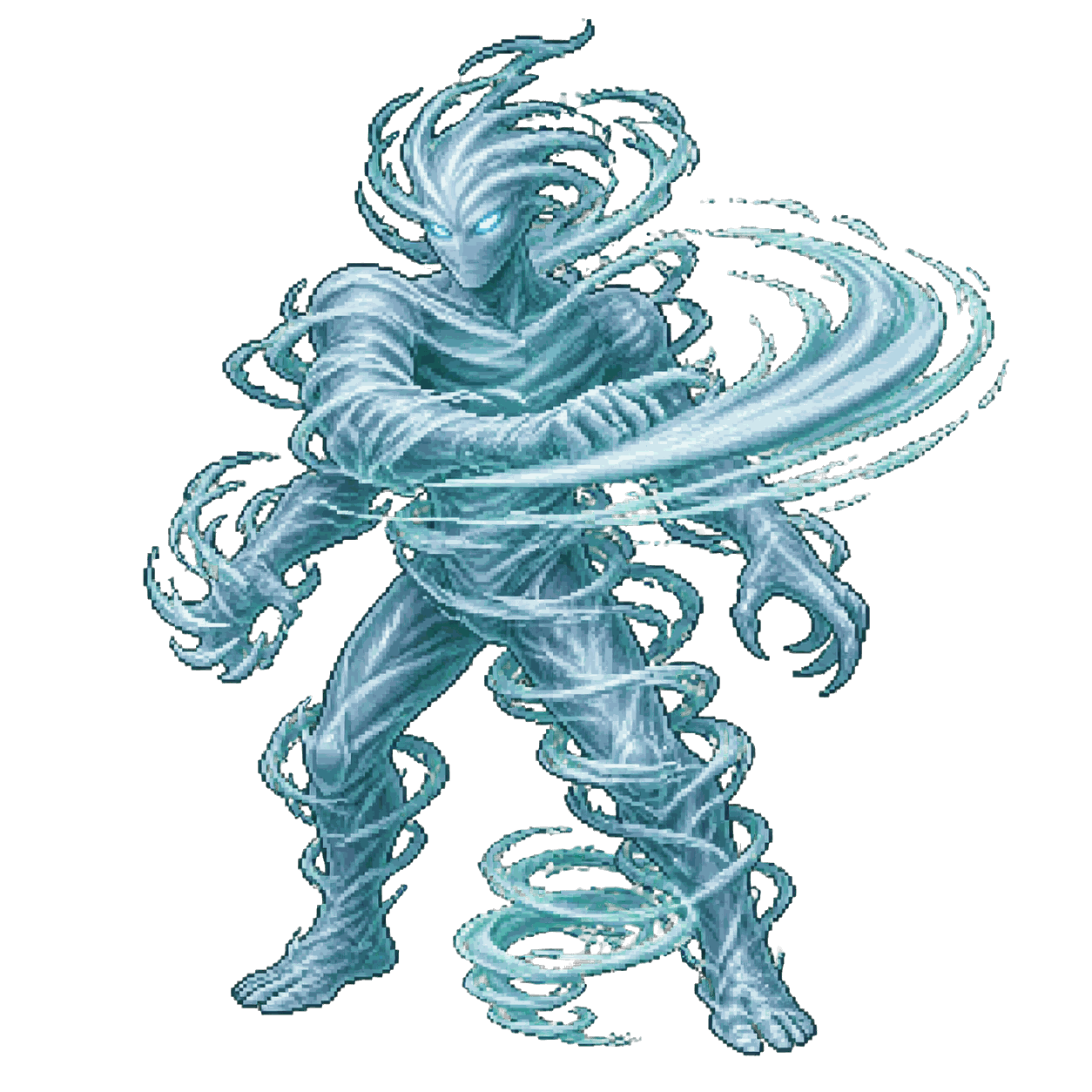 Static high-resolution pixel-art portrait of Invisible Stalker.