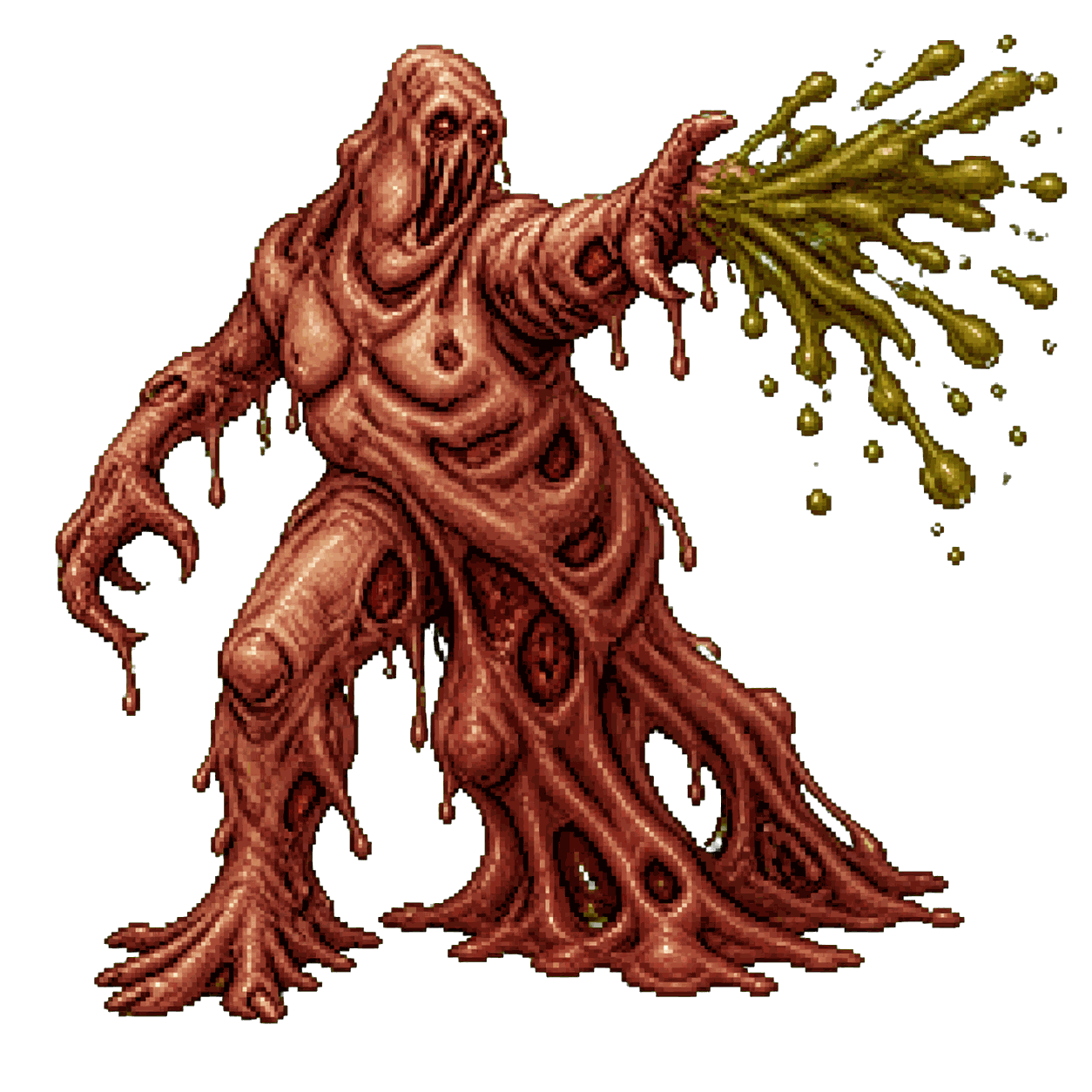 Static high-resolution pixel-art portrait of Lemure.