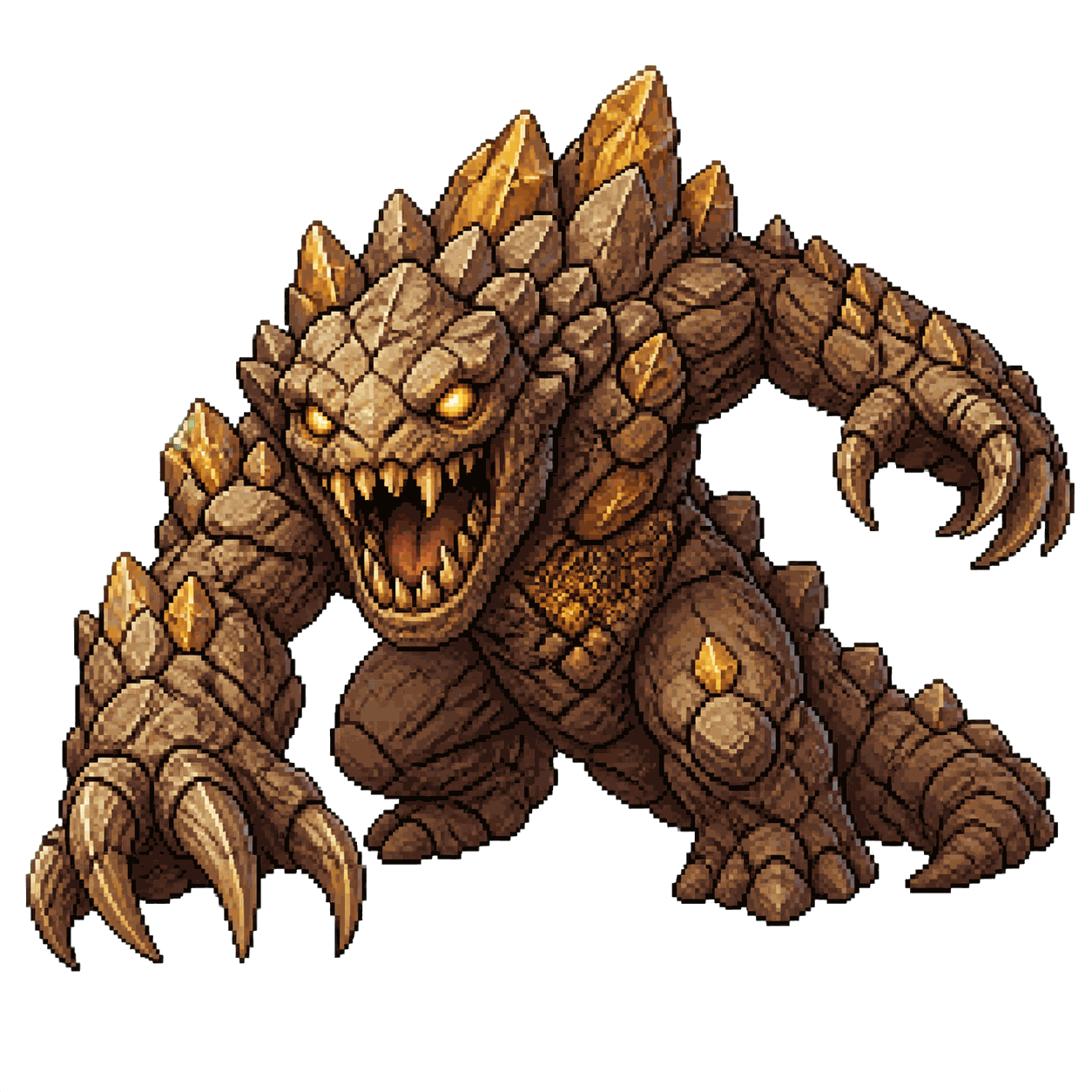 Static high-resolution pixel-art portrait of Xorn.